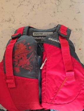 Stohlquist WaterWare Youth Red Kids Life Jacket - Youth Swim Vest